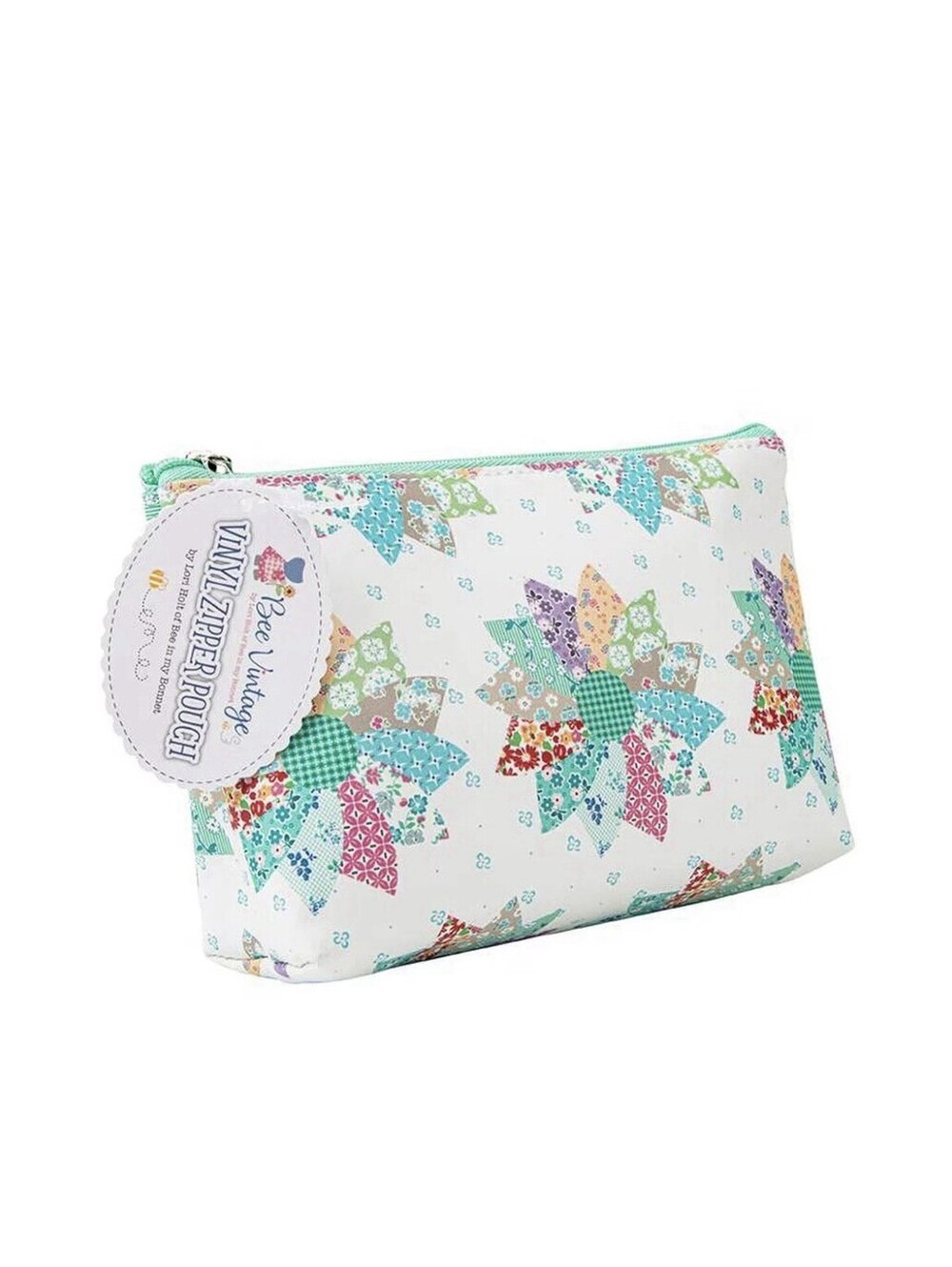Bee Vintage Vinyl Zipper Pouch By Lori Holt Quilt Design